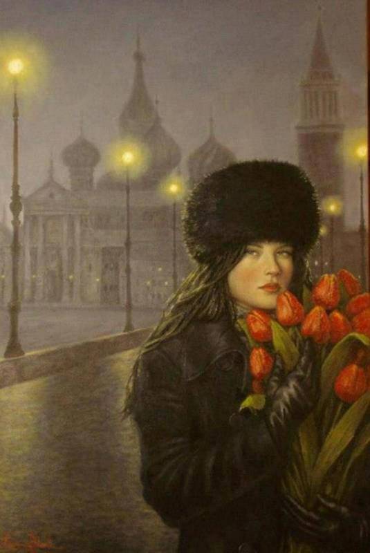 зимние тюльпаны